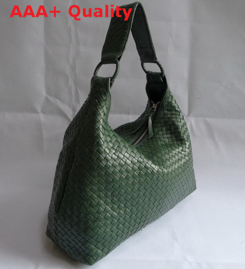 Bottega Veneta Woven Hobo Invisible Green Replica