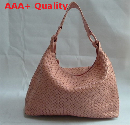 Bottega Veneta Woven Hobo in Pink Real Leather Replica