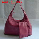 Bottega Veneta Woven Hobo in Fuchsia Leather Replica