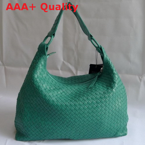 Bottega Veneta Woven Hobo Turquoise Real Leather Replica