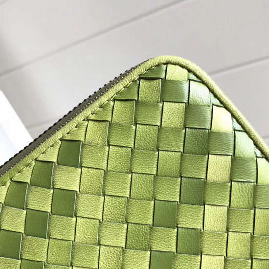 Bottega Veneta Zip Around Wallet in Lemon Nappa Lambskin