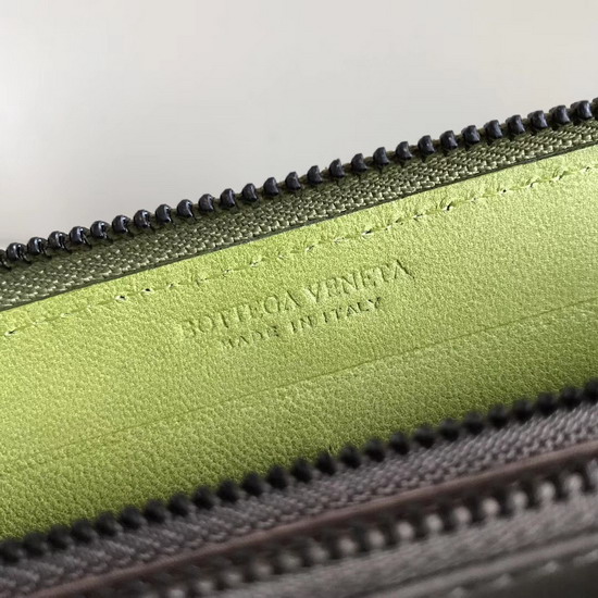 Bottega Veneta Zip Around Wallet in Lemon Nappa Lambskin