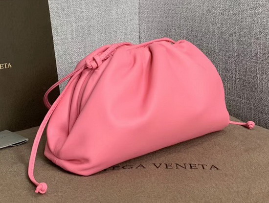 Bottega Veneta the Pouch 20 in Rose Butter Calf Leather