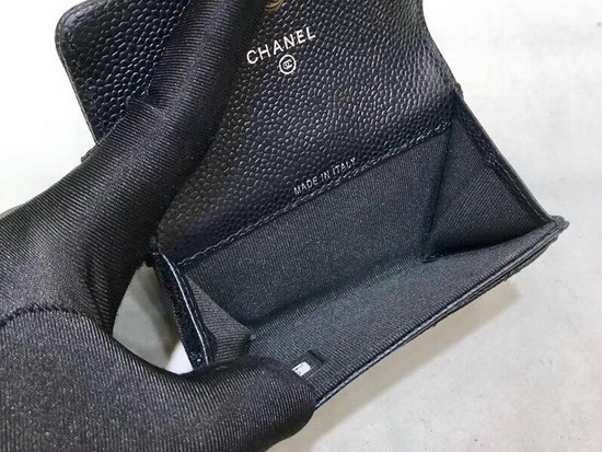 Boy Chanel Coin Purse Black Caviar Leather