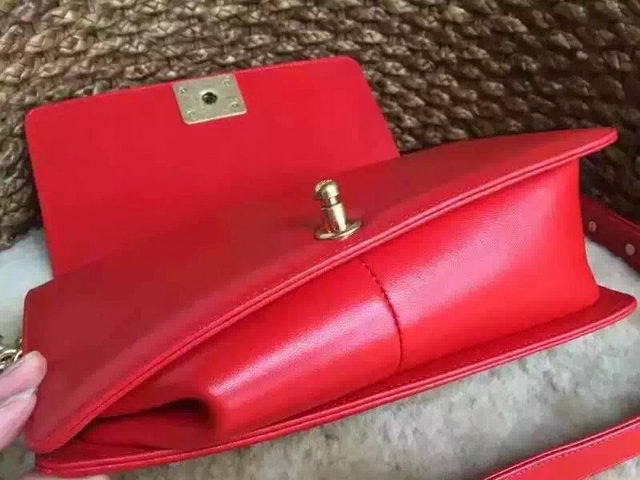 Boy Chanel Flap Bag Red Python for Sale