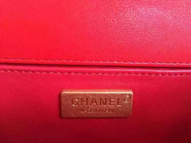 Boy Chanel Flap Bag Red Python for Sale