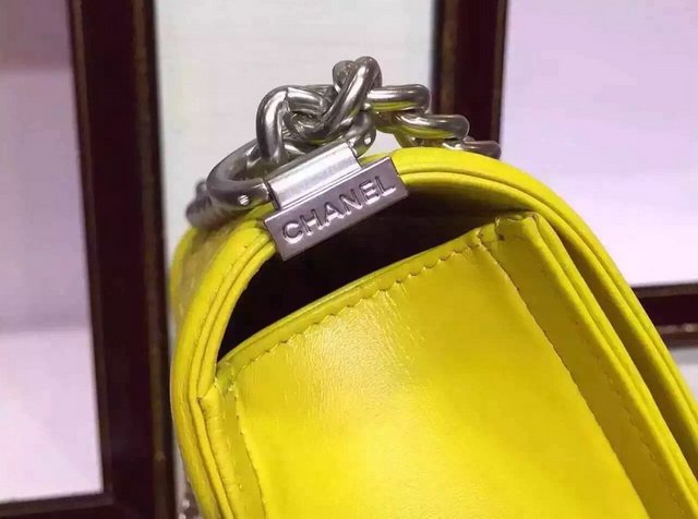 Boy Chanel Flap Bag Yellow Python for Sale