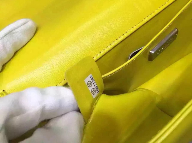 Boy Chanel Flap Bag Yellow Python for Sale