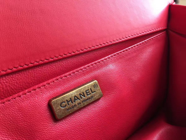 Boy Chanel Handbag Red Python For Sale