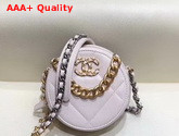 Chanel 19 Clutch with Chain Lambskin Gold Tone Silver Tone and Ruthenium Finish Metal Ivory AP0945 Replica