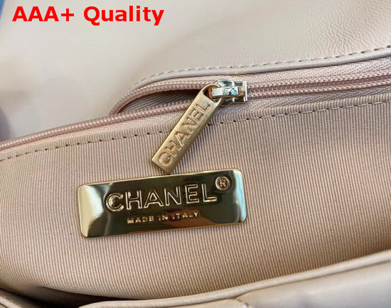 Chanel 19 Flap Bag in Beige Lambskin AS1160 Replica