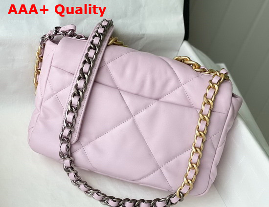 Chanel 19 Handbag in Pink Lambskin AS1160 Replica