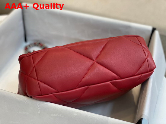 Chanel 19 Handbag in Red Lambskin AS1160 Replica