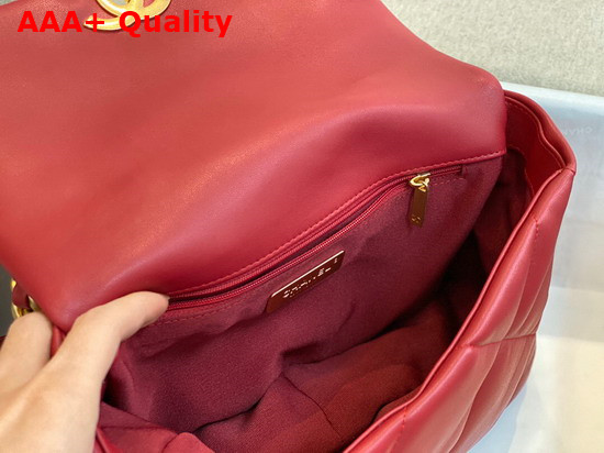 Chanel 19 Handbag in Red Lambskin AS1160 Replica