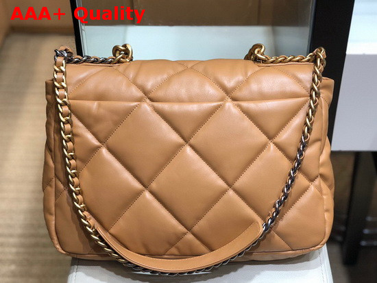 Chanel 19 Maxi Flap Bag in Brown Lambskin AS1162 Replica