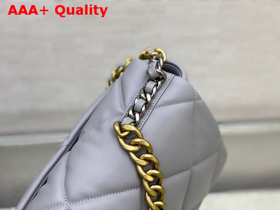 Chanel 19 Maxi Flap Bag in Grey Lambskin AS1162 Replica