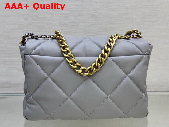 Chanel 19 Maxi Flap Bag in Grey Lambskin AS1162 Replica