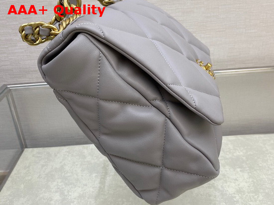 Chanel 19 Maxi Flap Bag in Grey Lambskin AS1162 Replica