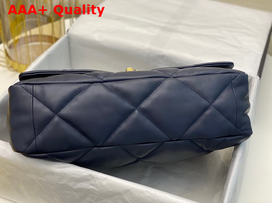 Chanel 19 Maxi Handbag in Navy Blue Lambskin AS1162 Replica