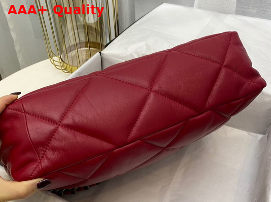 Chanel 19 Maxi Handbag in Red Lambskin AS1162 Replica