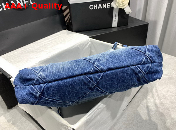 Chanel 22 Backpack in Blue Denim AS3859 Replica