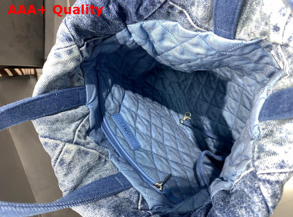 Chanel 22 Backpack in Blue Denim AS3859 Replica