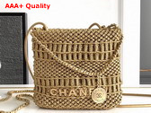 Chanel 22 Mini Handbag in Woven Leather Replica