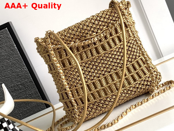 Chanel 22 Mini Handbag in Woven Leather Replica