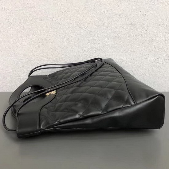 Chanel 31 Large Shopping Bag in Black Lambskin