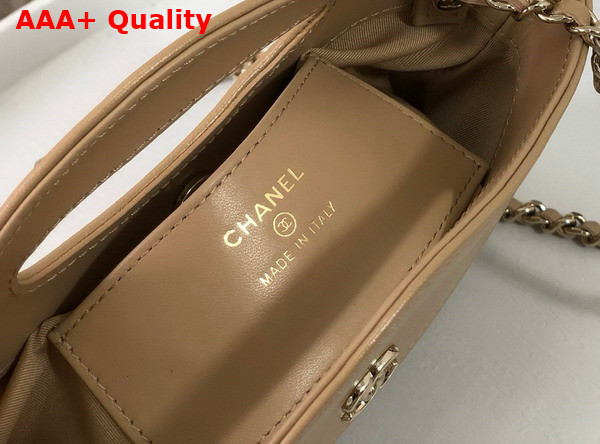 Chanel 31 Mini Shopping Bag in Beige Lambskin Replica