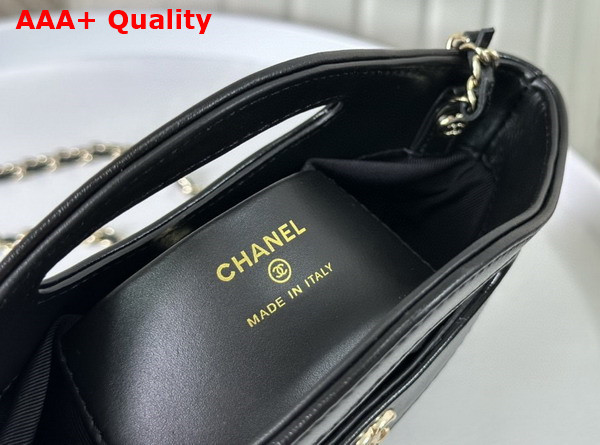 Chanel 31 Mini Shopping Bag in Black Lambskin Replica