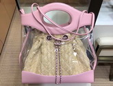 Chanel 31 Shopping Bag PVC Calfskin and Silver Tone Metal Pink AS0517