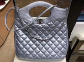 Chanel 31 Small Shopping Bag Metallic Crumpled Calfskin