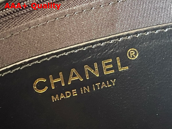 Chanel Aged Calfskin Flap Bag in Black Replica