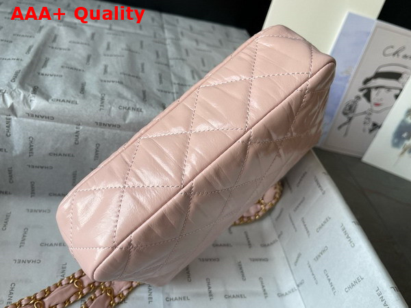 Chanel Aged Calfskin Flap Bag in Light Pink Replica