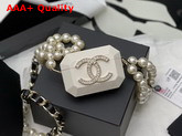 Chanel Airpods Case Necklace White AB6678 Replica