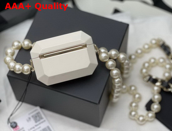 Chanel Airpods Case Necklace White AB6678 Replica