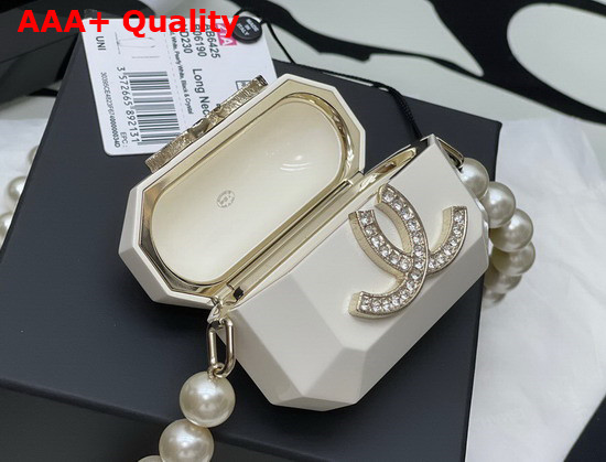 Chanel Airpods Case Necklace White AB6678 Replica