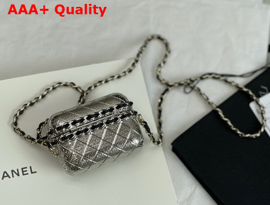 Chanel Airpods Case Necklace in Silver Replica