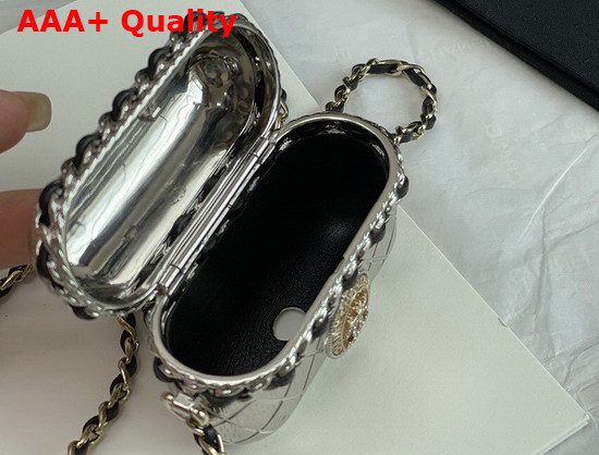 Chanel Airpods Case Necklace in Silver Replica