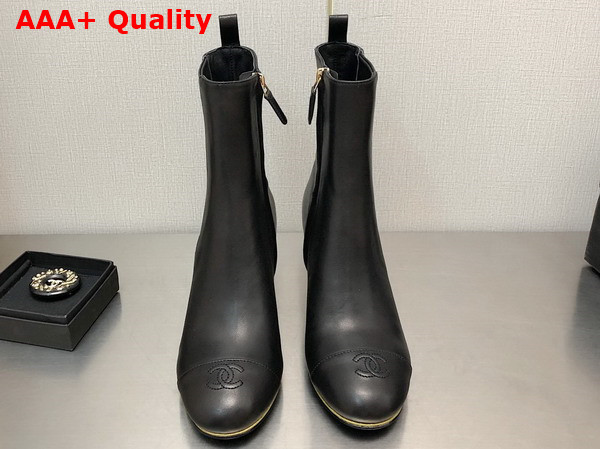 Chanel Ankle Boots Stretch Lambskin and Lambskin Black Ref G39428 Replica