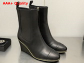 Chanel Ankle Boots Stretch Lambskin and Lambskin Black Ref G39428 Replica