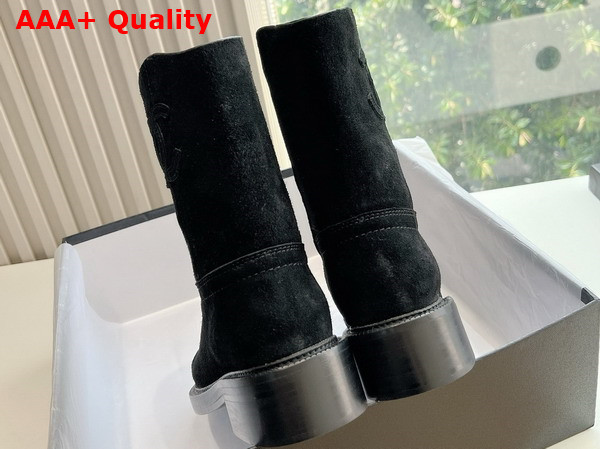 Chanel Ankle Boots in Black Suede Replica