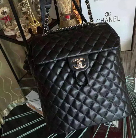 Chanel Backpack Black Lambskin for Sale