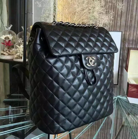 Chanel Backpack Black Lambskin for Sale