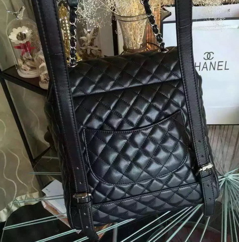 Chanel Backpack Black Lambskin for Sale