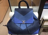 Chanel Backpack Blue Canvas