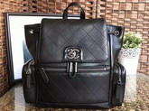 Chanel Backpack Calfskin Ruthenium Tone For Sale