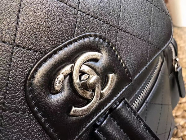 Chanel Backpack Calfskin Ruthenium Tone For Sale