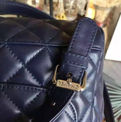 Chanel Backpack Navy Blue Lambskin for Sale